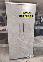 HAMZA FURNITURE NEW DESIGNER PARTICLE BOARD WOOD 2 DOOR WARDROBE 3BY6