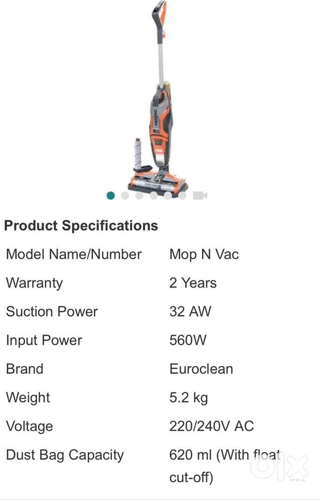 Euroclean mop n vac