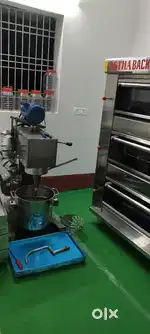 Deck oven 12 tary with plantery mixer 40 kg and tray 36,or many item