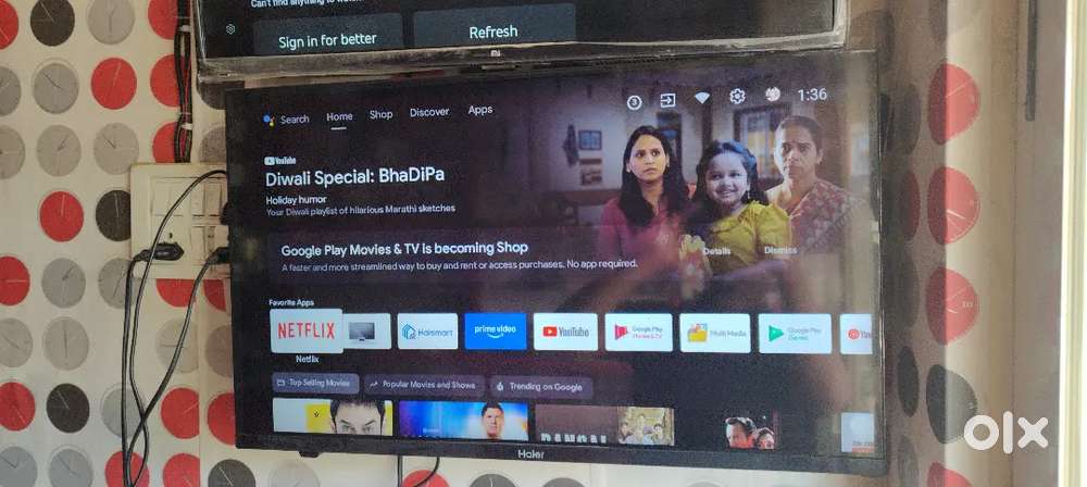 HAIER 32 inch smart Android LED TV very good condition
