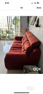 3-seater comfy sofa with headrest
