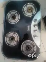 Glass Top Oven//4 Burner//3Months Old With Gas Pipe and Regulator
