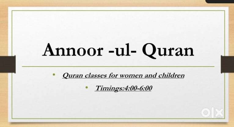 Quran tajweed classes for women and childrens