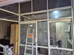 Almunium partition of Office and also wood almirah