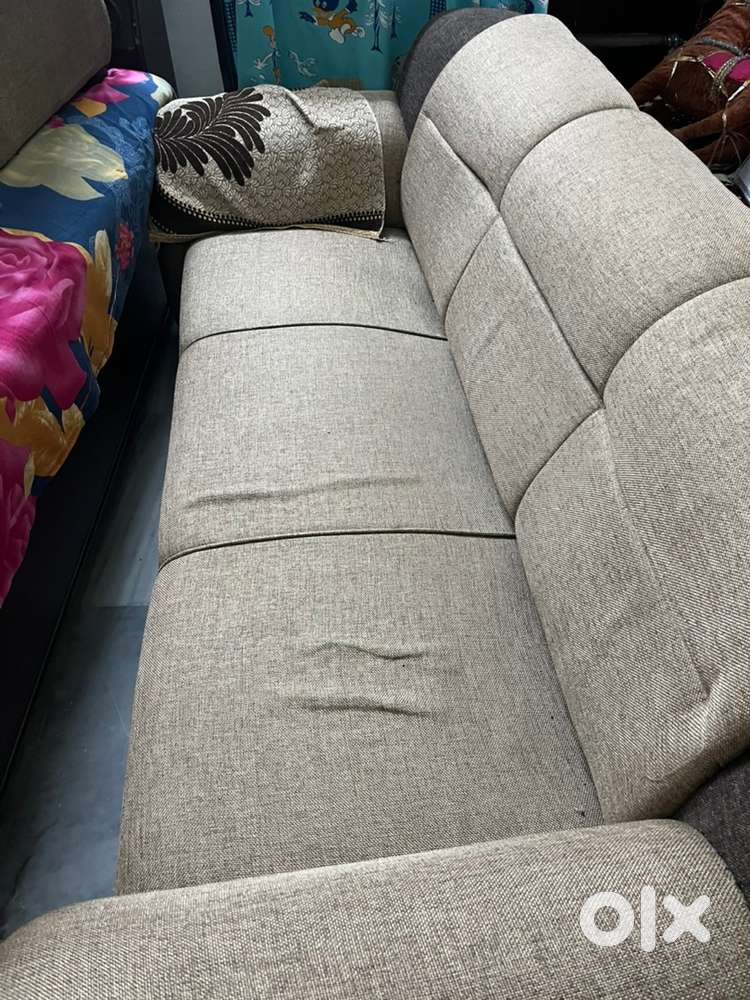 7 seater sofa set in jute wooden