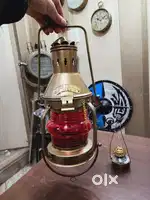 Kerosene Lamp (Rose London) Made In 1920 Brass and Glass