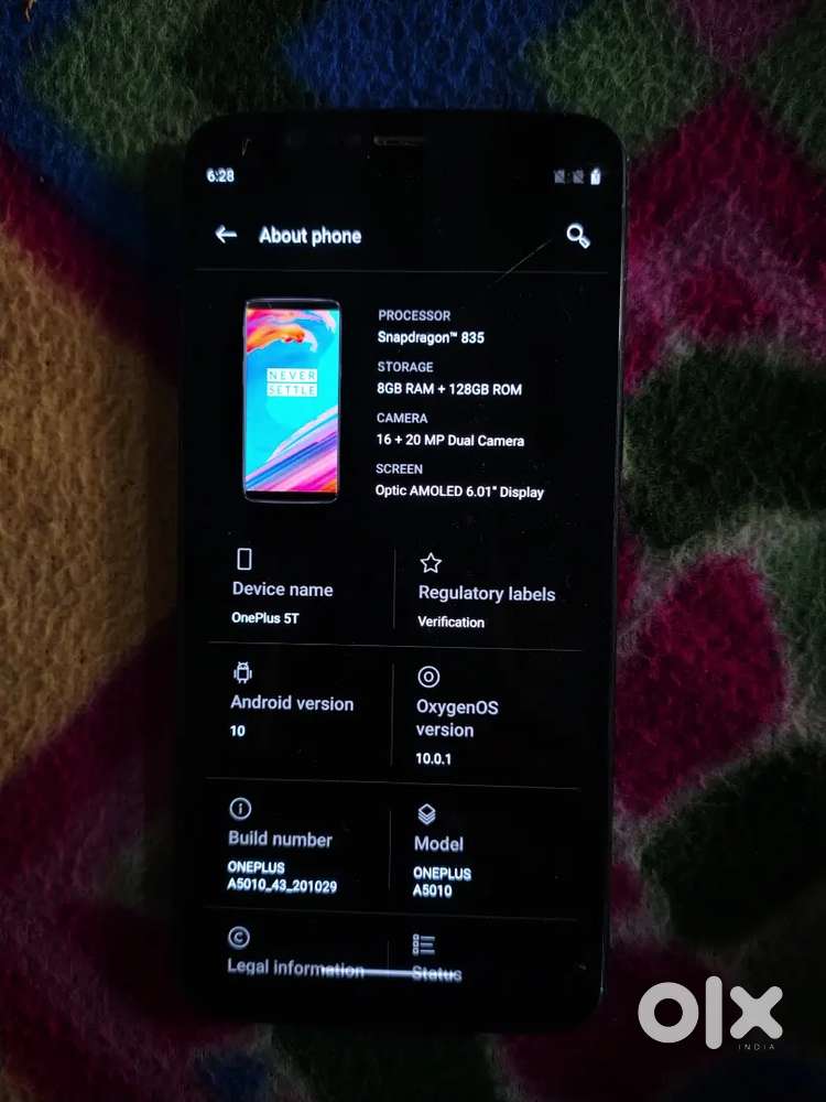 OnePlus5 t 128