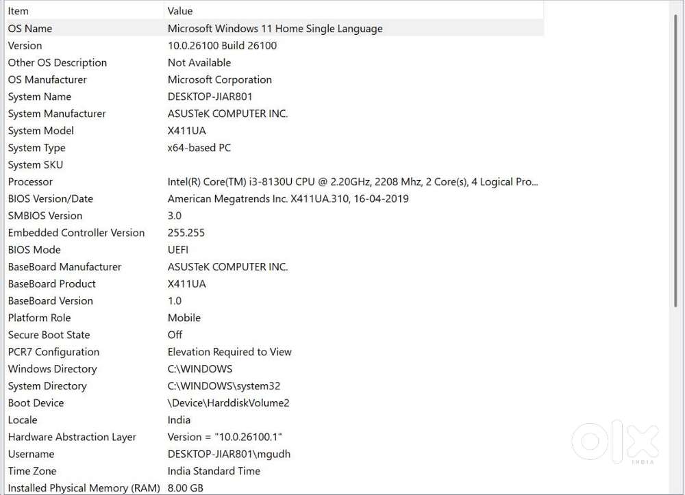 9 Years old Asus Vivobook S410U Laptop Available for Sale at Rs. 20000