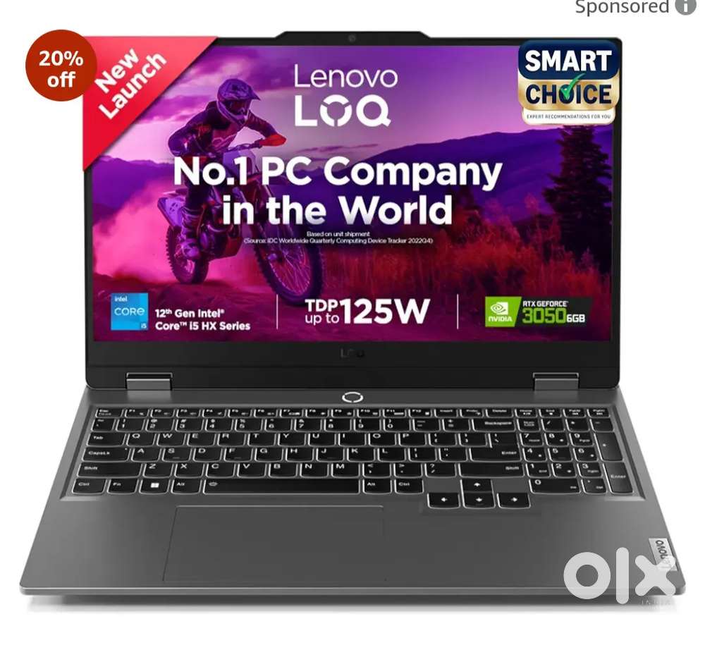 Lenavo Loq rtx 3050 16gb 512gb good condition but Box not available