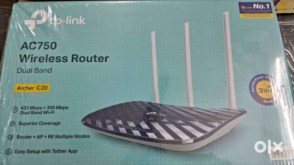 TP Link Wireless Router + Fiber adapter