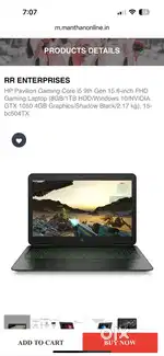 HP Pavilion Gaming Core i5 9th Gen 15.6-inch