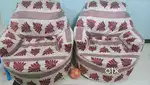 5 seater sofa set, one godrej almirah , dressing table