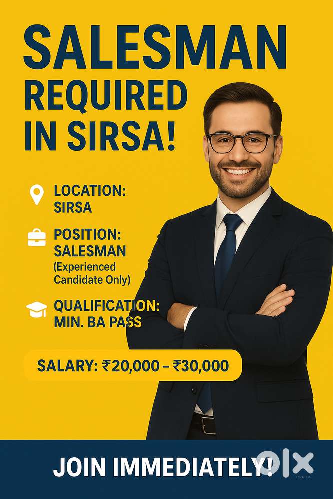 sales man in company sirsa
