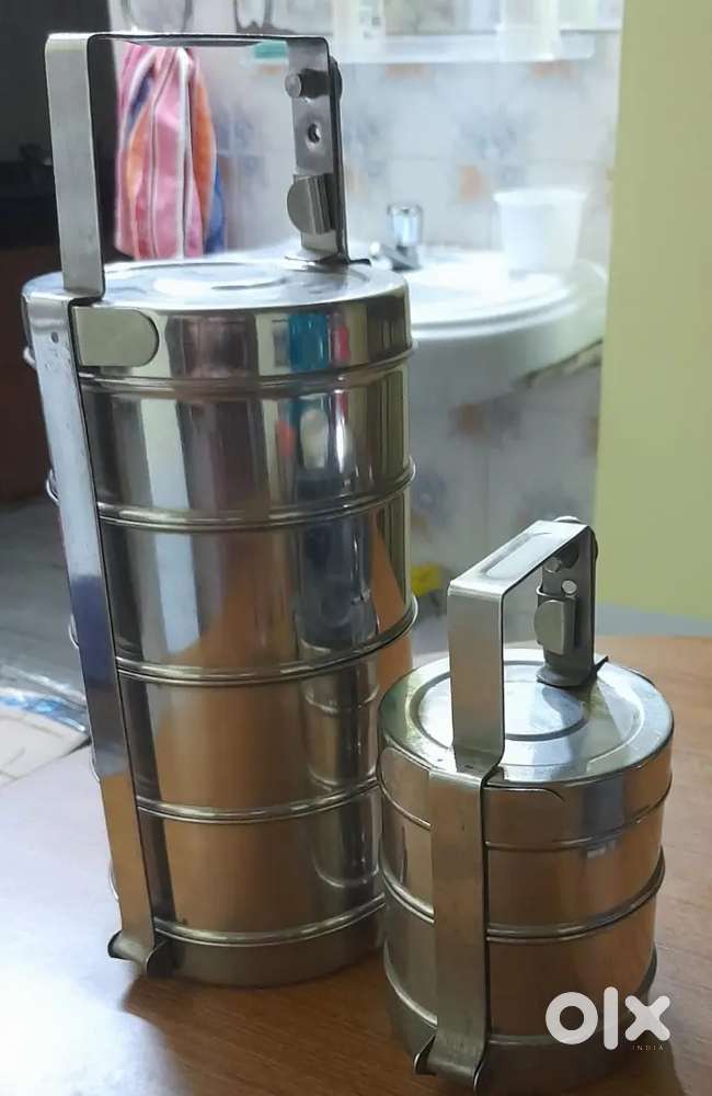 Two Steel tiffin  box