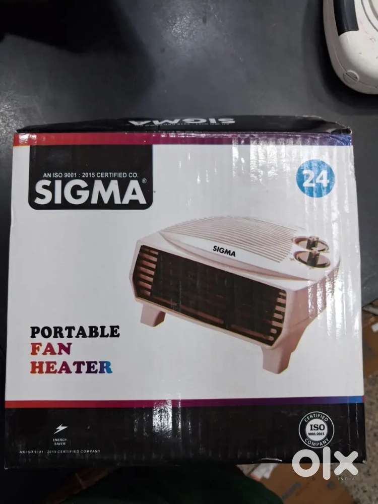 Sigma Portable Fan Heater Mini Room Heater  Dual Mode  Brand New