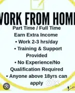 Part time or full time work from home social media marketing