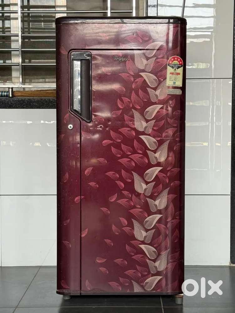 single-door Whirlpool refrigerator