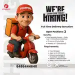 Urgently hiring full-time delivery executives