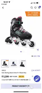 Inline Skates with safety guards in 3k