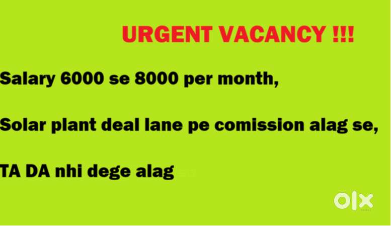 Solar marketing job - Haridwar Location