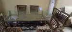 Selling full wooden dyar dining table with 6 chairs