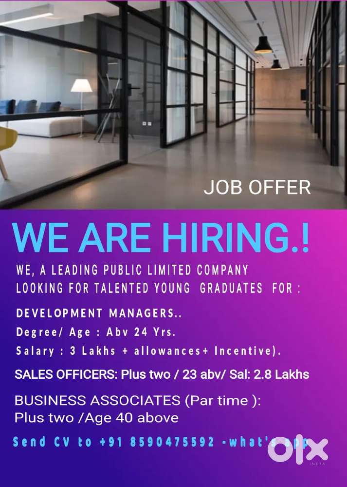 Sales officers / Development Managers