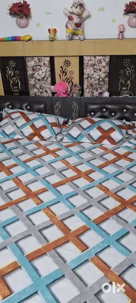 Premium Bedroom Set & Godrej Sofa Chair - King Bed, Wardrobe, Dressing