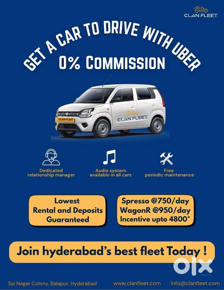 Driver wanted uber /Fleet / Rent