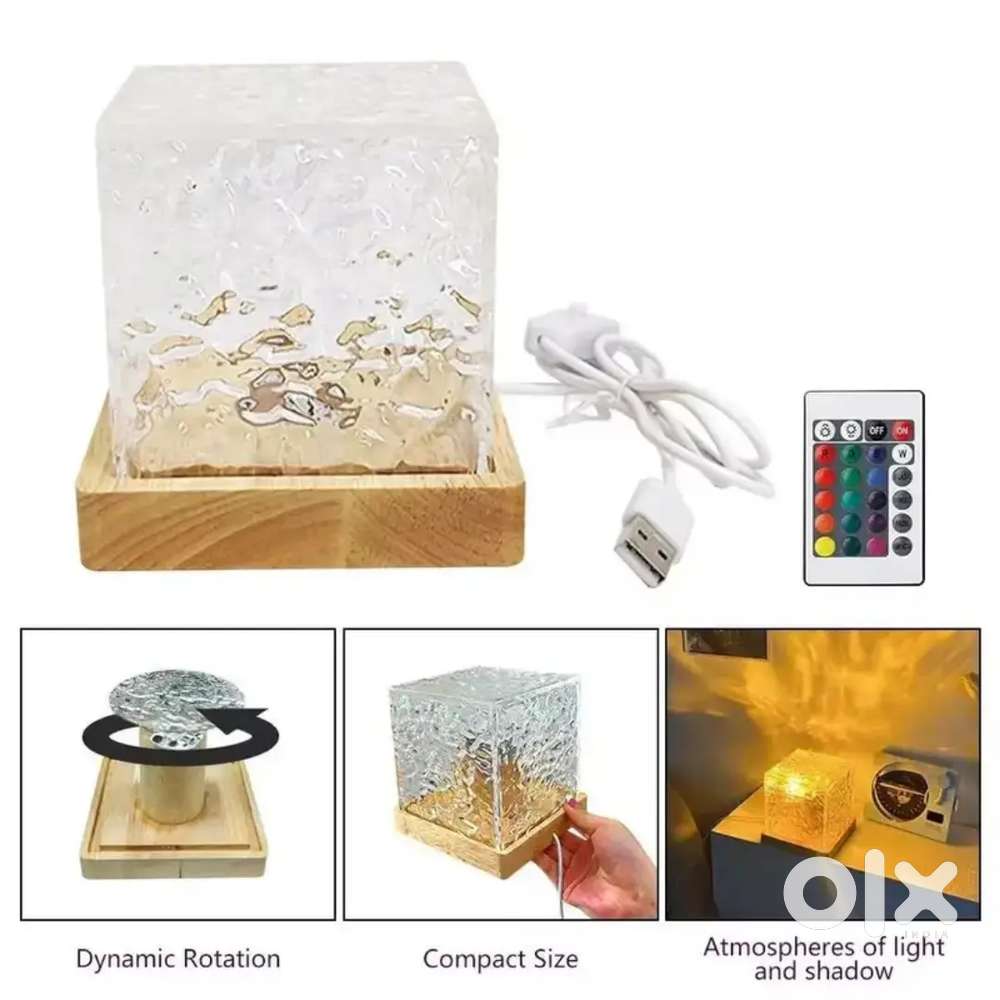 acrylic Romantic Ocean Wave Night Light Projector Lamp