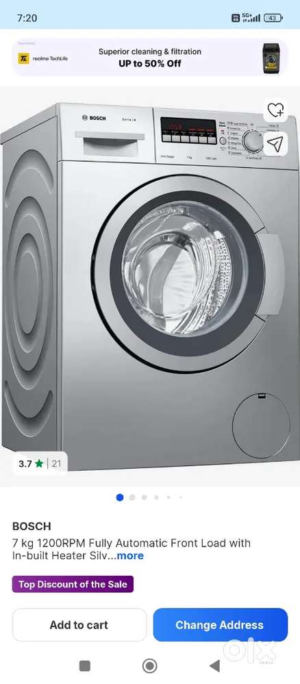 Bosch front load washing machine