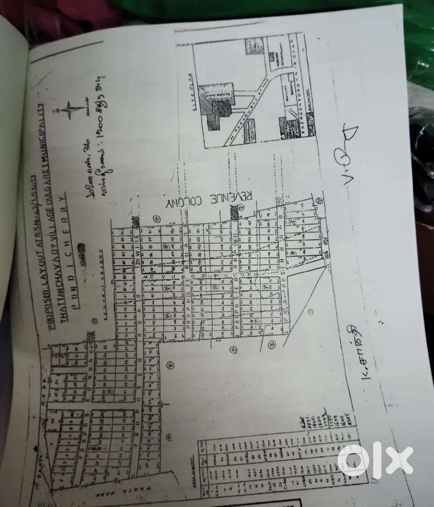Revenue layout near, Kalki kovil, Muthirayarpalayam