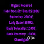 Urgent Joining - Security Guard Job - Chandigarh - All India