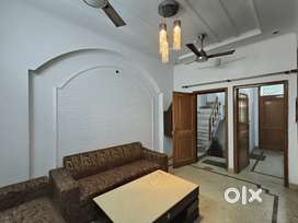 Semi furnished 2 BHK floor for rent in Rohini Sector 24.