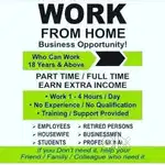 WORK FROM HOME JOB AVAILABLE NOW