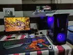 Gaming Desktop with 18 inch dell monitor.