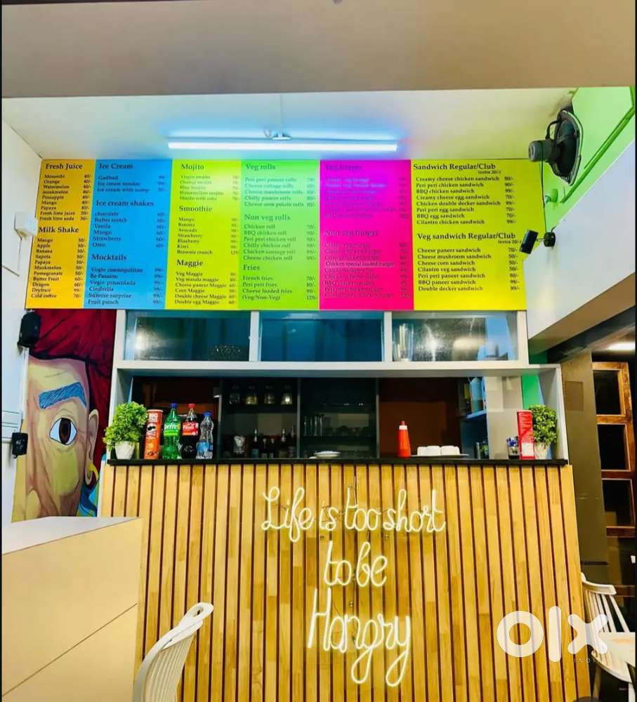 It's a beautiful cafe in prime location opp to Ms Ramaiah law college