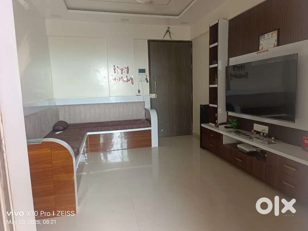 Fully furnished flat charoli near Reliance Mall