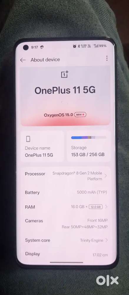 Oneplus 11 5g 16+256gb