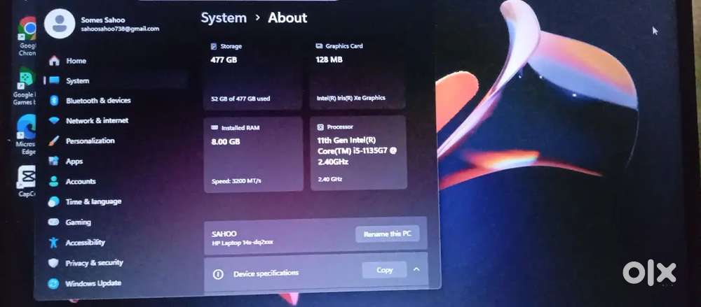 Hp laptop for urgent selling