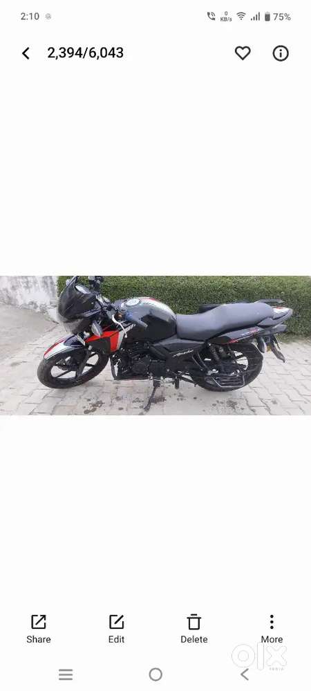 बहुत अच्छी कंडीशन में बाइक हे न्यू टायर न्यू क्लच प्लेट्स बिल्कुल न्यू