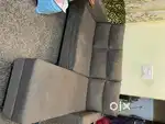 L shape sofa and Futon Bed