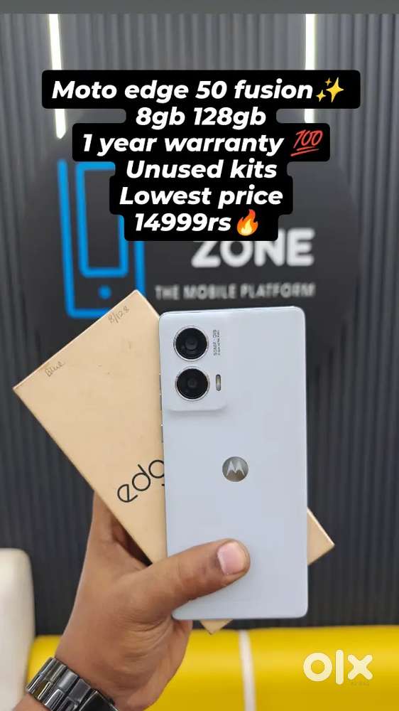 Price drop: moto edge 50 fusion 1 year warranty unused condition