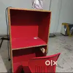 Red computer table