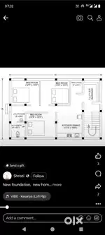 TO-LET for 3BHK Flat at Saratpally Near DAV School