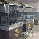 All new Brown and steel food cart manufacturer