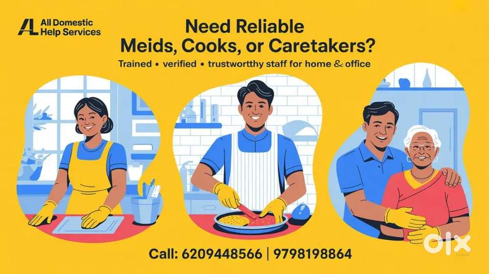Housekeeping, dusting ghar ke kaam ke liya call kara call.