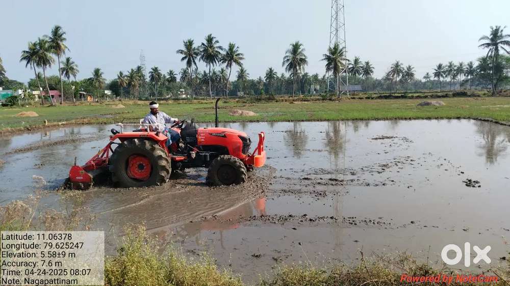 Kubota 4×4 tractor for monthly rent..45hp