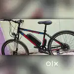 Geekay electric cycle 27.5T with new battery and new helmet