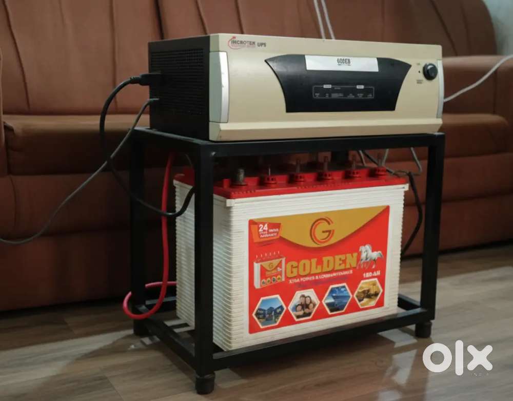 Microtek inverter+ 180 Ah battera