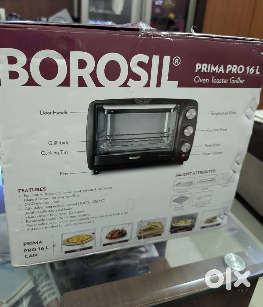 Borosil Oven, Toast, Griller 16 liter for sale